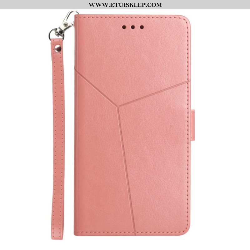 Etui Folio do Samsung Galaxy M12 / A12 Stylowa Skórzana Konstrukcja Geo Y